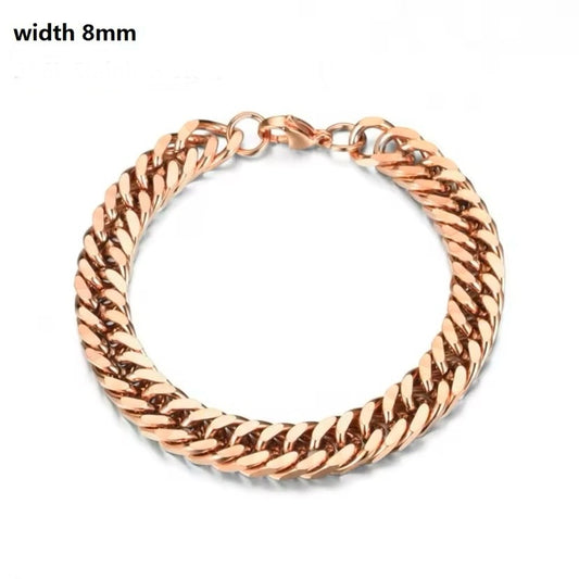 316L RVS Cubaanse Schakel Armband â Goud Vintage Figaro Design voor Mannen en Vrouwen