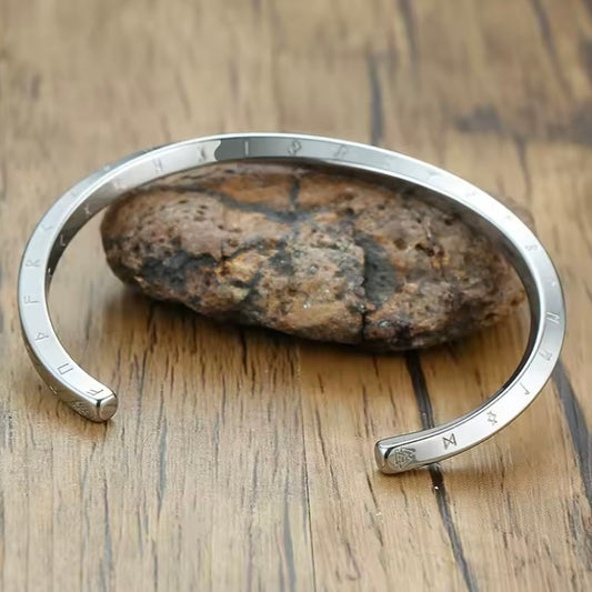 Retro Nordic Vikings Manchet Armband â Stoer & Stijlvol voor Mannen