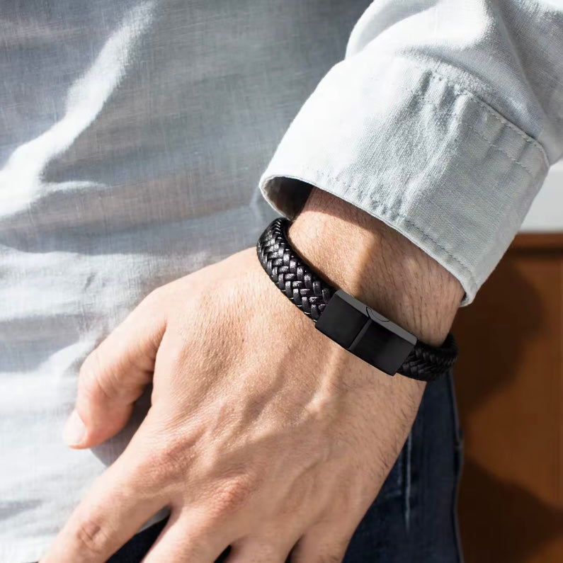 Heren Leren Armbanden – 2e armband 50% korting
