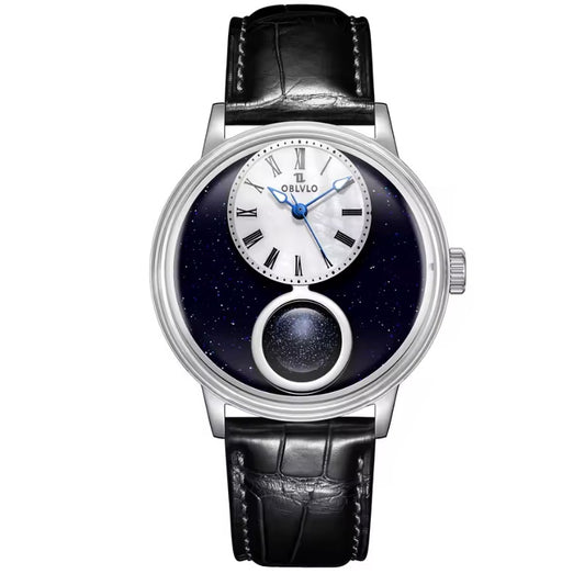 OBLVLO SCM-STARS Horloge â Starry Sky Design & 24-Uurs Display | Luxe & Uniek
