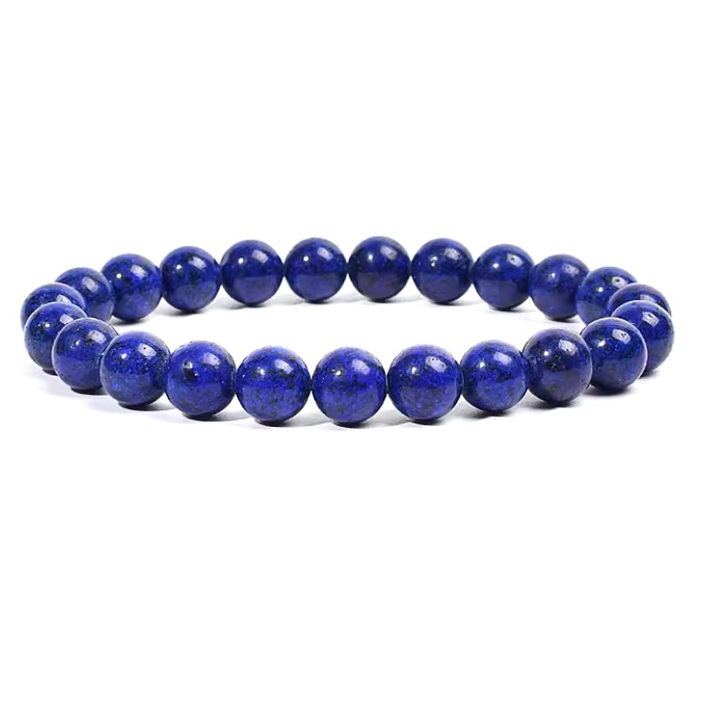 Exclusieve Set van 5 Lapis Lazuli & 925 Zilver Armbanden – Luxe & Betekenisvolle Stijl