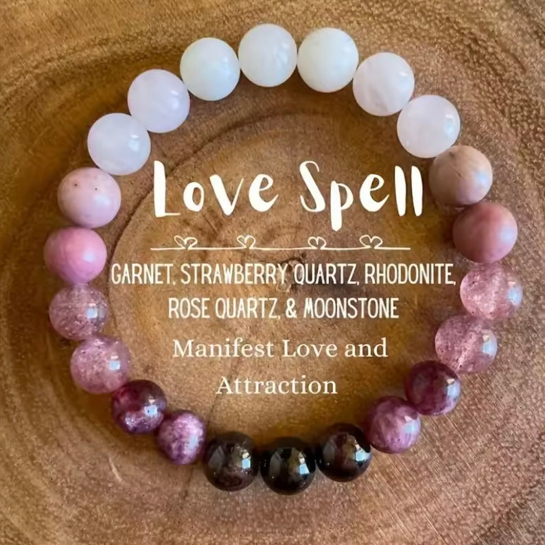 Natuursteen Kralenarmband – Innerlijke Kracht, Bescherming & Zelfliefde