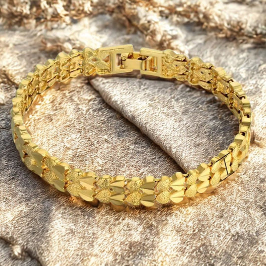 đ„ Exclusieve Vaderdag Deal: Stoere Goudkleurige Stainless Steel Armband! đ„