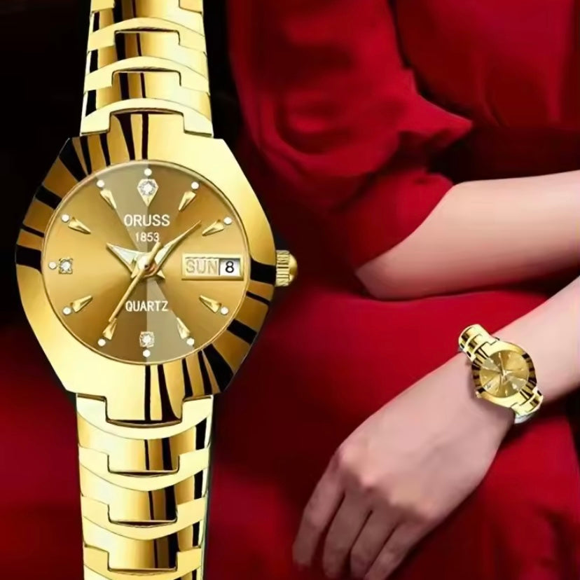 Prachtig mooi dameshorloge persoonlijkheid chique mode allemaal duurzaam high-end sfeer