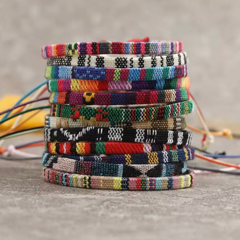 12st Boho Surfer Beach Armband Set Mannen en Vrouwen Gevlochten Boho
