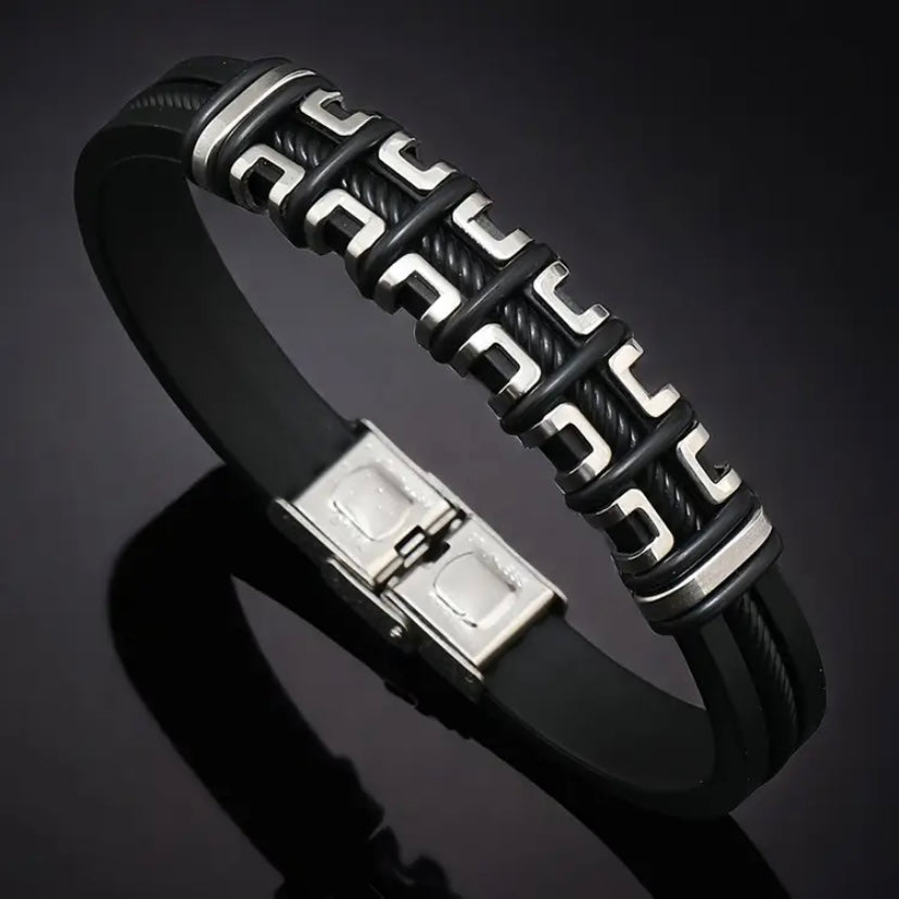 Stoere Titanium Armband – Modieus, Trendy & Minimalistisch