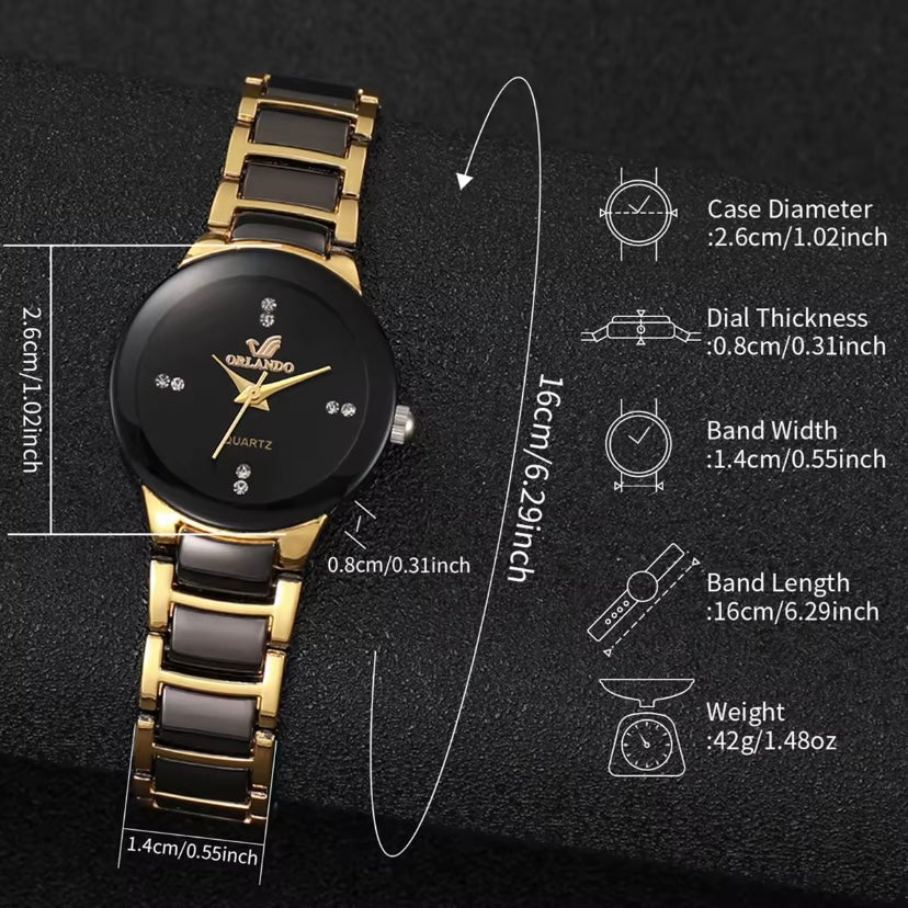 Minimalistisch Rond Heren & Dames Horloge + Gratis 2 Yin-Yan armband
