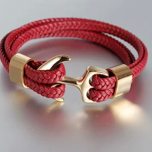 â Stoere klasse met onze meerlaagse lederen armband! đ