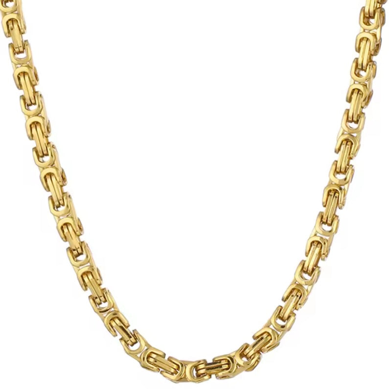 Zware Byzantijnse Lange Ketting – RVS Herenketting