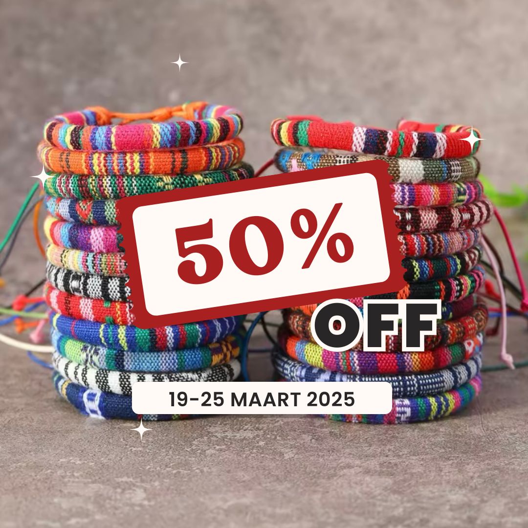 24-delige Boho Armbanden Set | Handgemaakte Kleurrijke Vriendschapsbandjes voor Mannen en Vrouwen