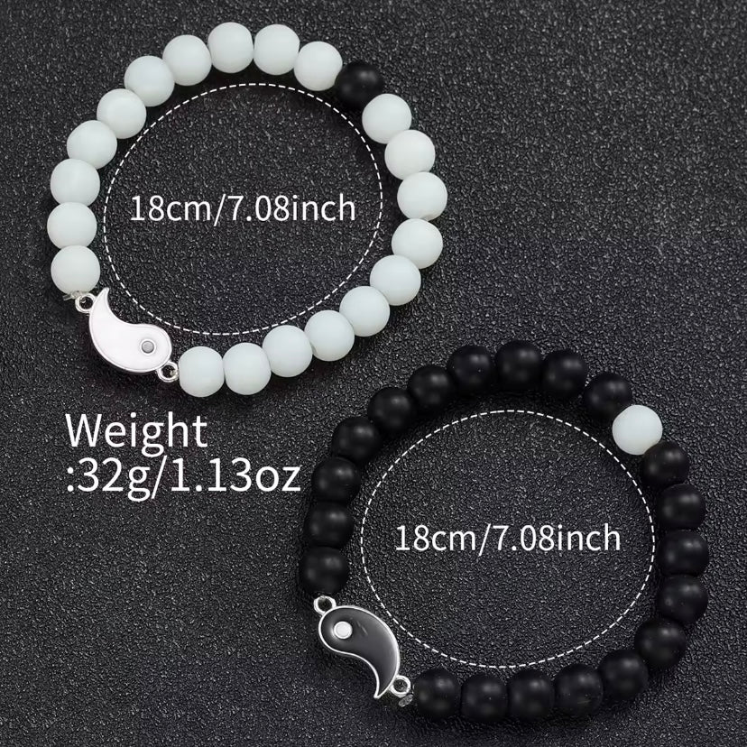 Minimalistisch Rond Heren & Dames Horloge + Gratis 2 Yin-Yan armband