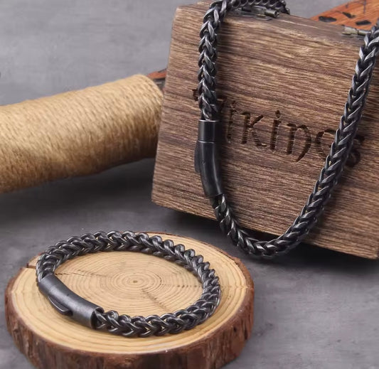 Mannen Armband Roestvrij Staal â Grijs Verguld Fietsketting Design