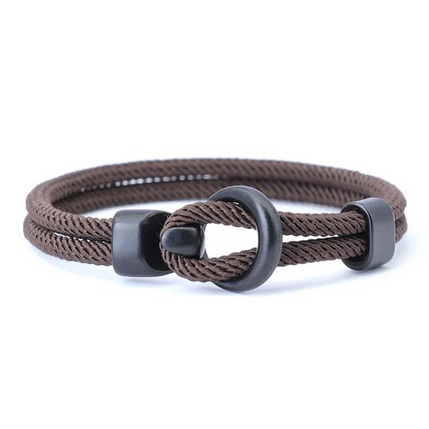 OutTwin™ 4mm Milan Touw Armband Mannen Dubbellaags Gemakkelijk Haak