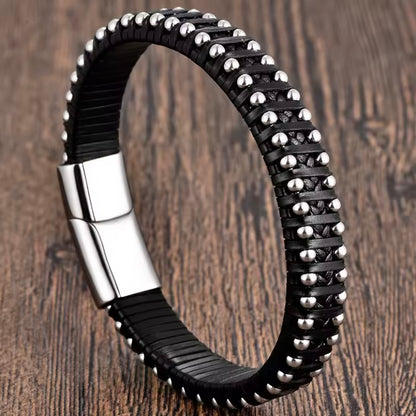 Gevlochten Herenarmband – 21 cm - In de stijl van de armband die Peter R. de Vries droeg