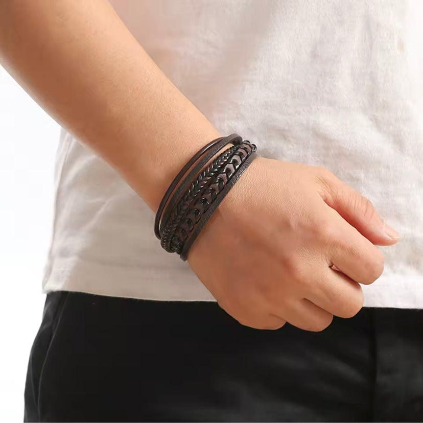 Roxy Heren Vintage Leren Armband