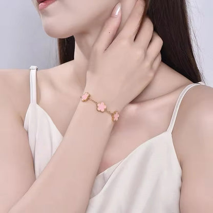 LuckyBlooms™ Dubbelzijdige Klaver Armband