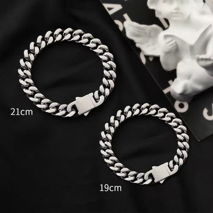 Hiphop-Chic: Vierzijdig Geslepen Cubaanse Ketting-Armband!