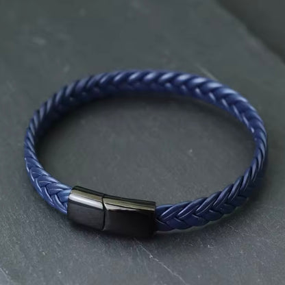 Vandro™ Gevlochten Leren Armband voor Mannen – Bijoux Homme Stijl