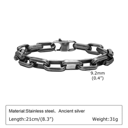 Heren Byzantijnse Armband – Retro Grijs