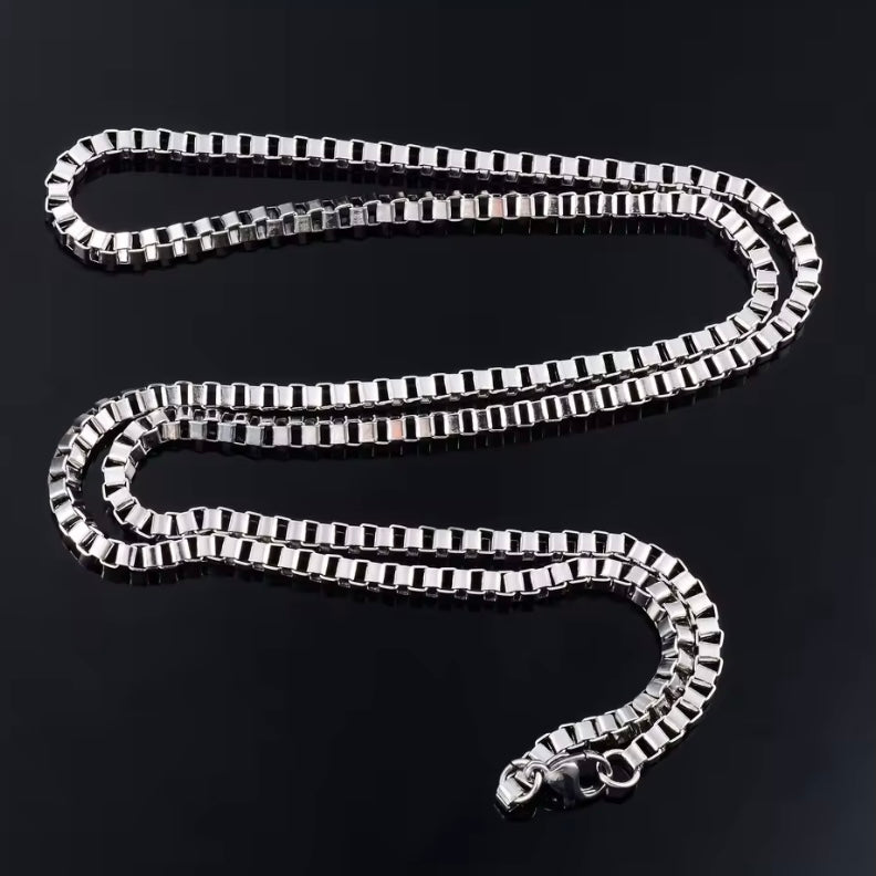 Vierkante Box Chain RVS