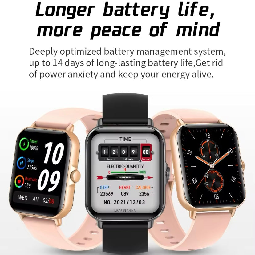 2025 Smartwatch | Bluetooth Bellen, Muziek & Fitness | Waterdicht Sporthorloge voor Dames & Heren | Compatibel met iOS & Android