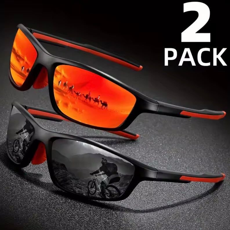 2 Gepolariseerde Sportzonnebrillen