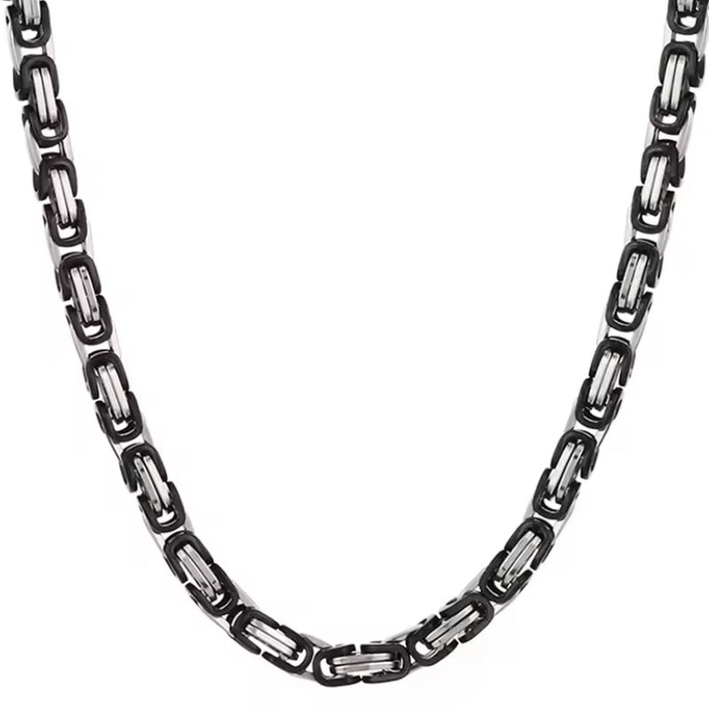 Zware Byzantijnse Lange Ketting – RVS Herenketting