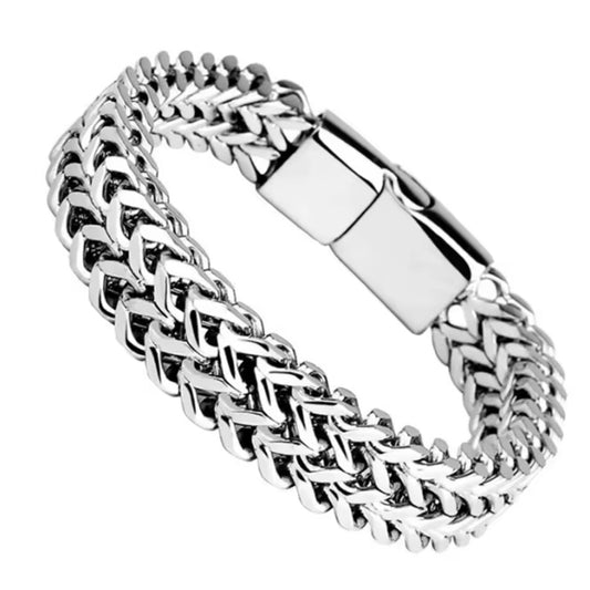 Kielorâą Dubbel Gevlochten RVS Armband