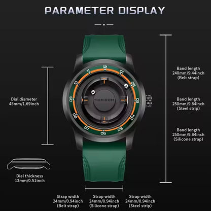 FOXBOX® Groen Siliconen Sporthorloge