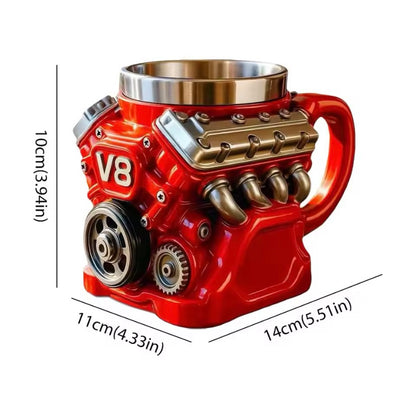 V8 Motor Koffiemok