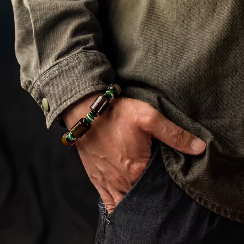 Brothers® 15mm Agaat Edelsteen Armband