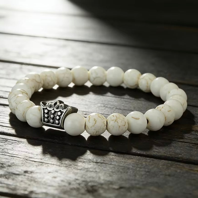 Neo® Rvs Kroon Armband 8mm