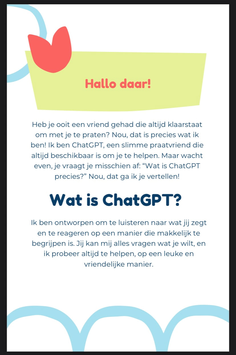 ChatGpt 4 kids
