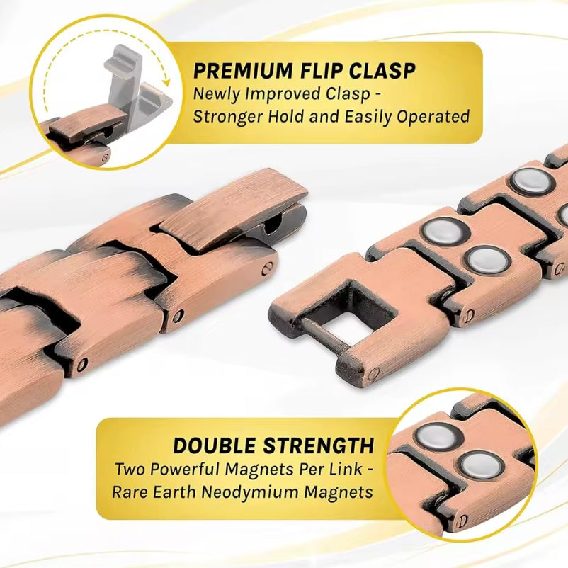 CopperÉlise koperen magnetische armband