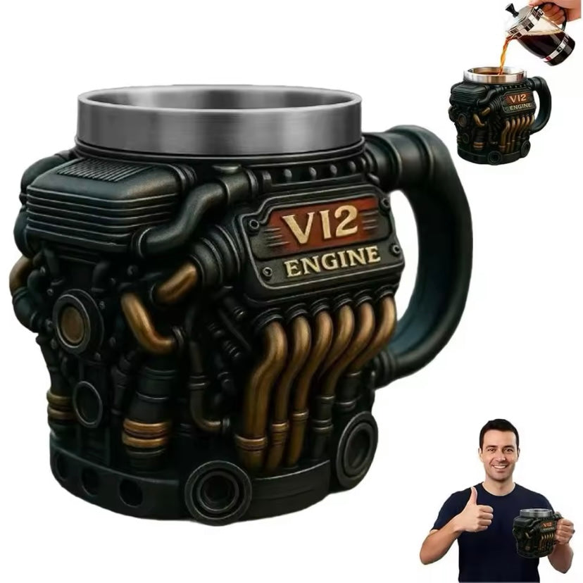 V12 Motor Koffiemok