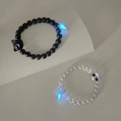 Lichtend hart en gotische kat