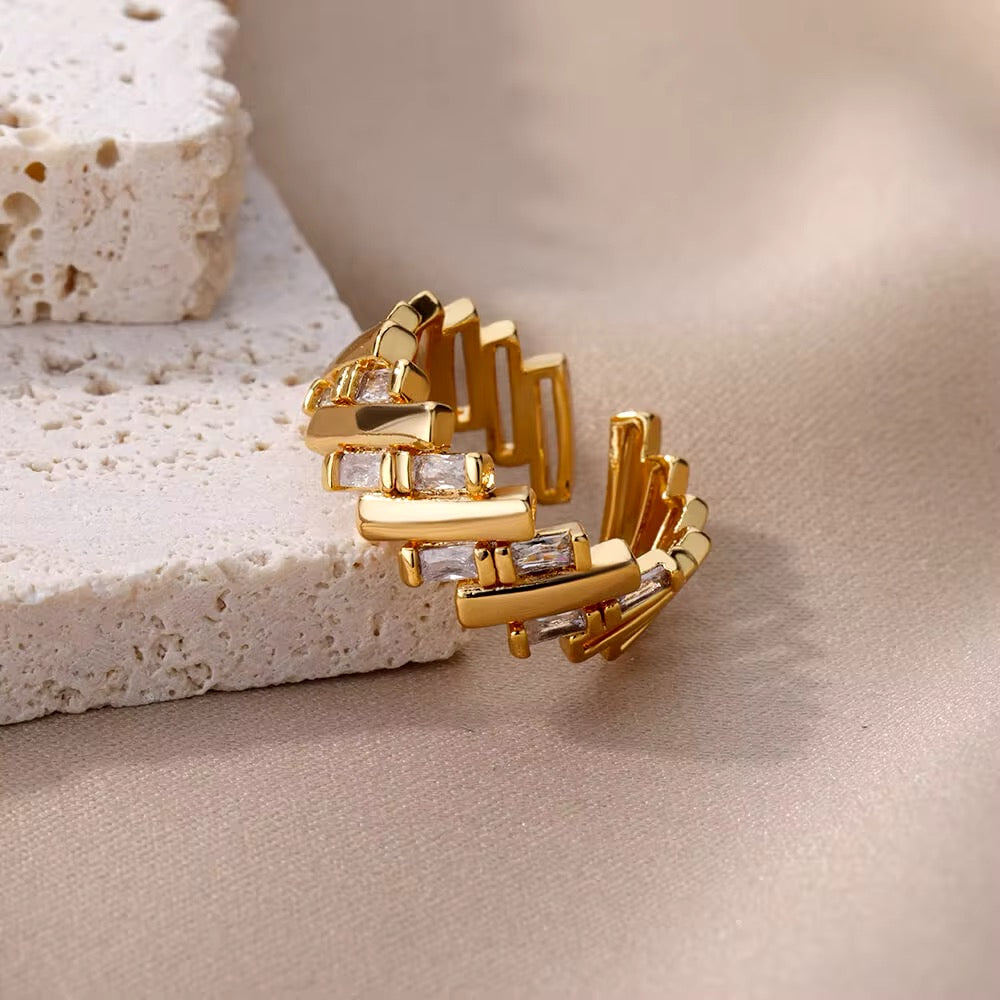 Loilee Goudkleurige Ringen Voor Vrouwen