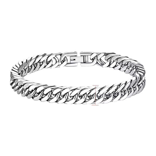 Cubaanse Ketting Armband 21 cm en 8 mm breed
