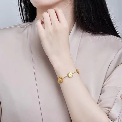 LuckyBlooms™ Dubbelzijdige Klaver Armband
