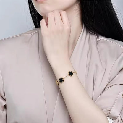 LuckyBlooms™ Dubbelzijdige Klaver Armband