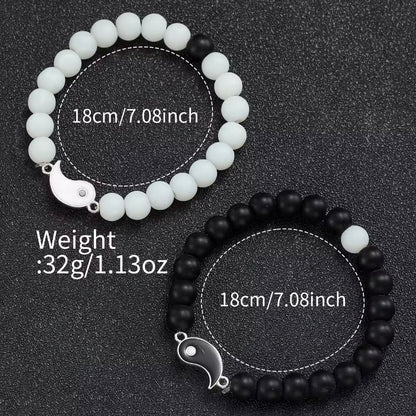 Minimalistisch Rond Heren & Dames Horloge + Gratis 2 Yin-Yan armband