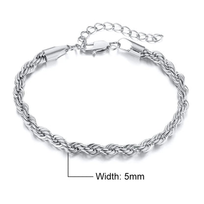 De RadiantTwist Twisted Touw Ketting Armbanden