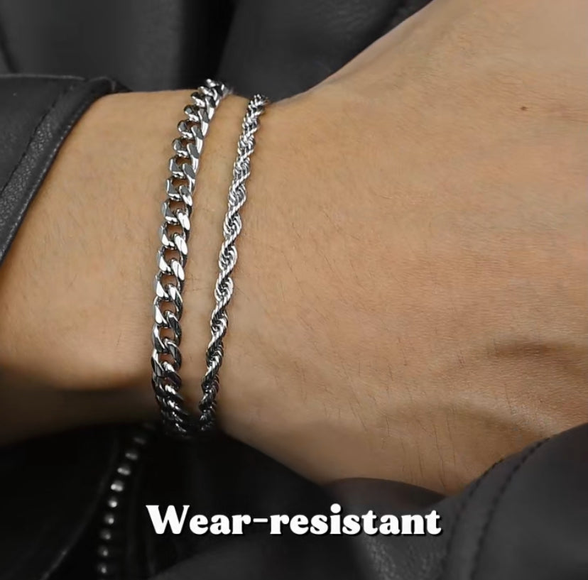 Twist touw ketting en Cubaanse schakelkettingen