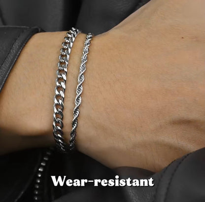 Twist touw ketting en Cubaanse schakelkettingen