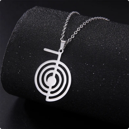 SerenityEmbrace™ Cho Ku Rei Hanger & Ketting - Roestvrij Staal, Reiki, Bescherming, Genezing