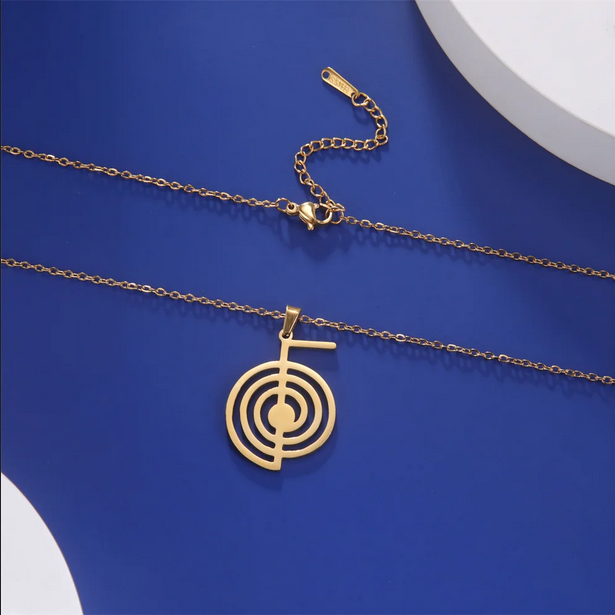 SerenityEmbrace™ Cho Ku Rei Hanger & Ketting - Roestvrij Staal, Reiki, Bescherming, Genezing