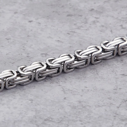 Elegante zilveren armband met Dubai Ketting motief van UrbanSteel