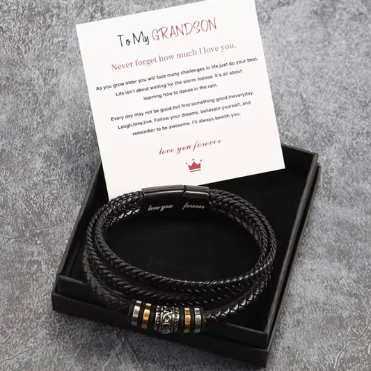 Meerlagige Armband in Cadeaudoos – Tijdloos Geschenk voor Kleinzoon