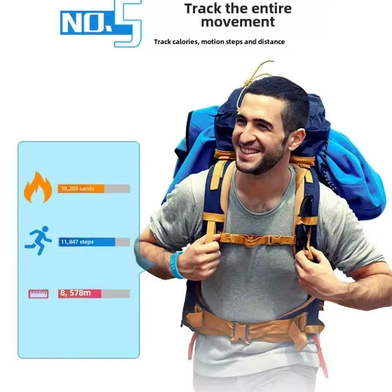 Multifunctional T5 Smart Bracelet – 24H Fitness Tracker