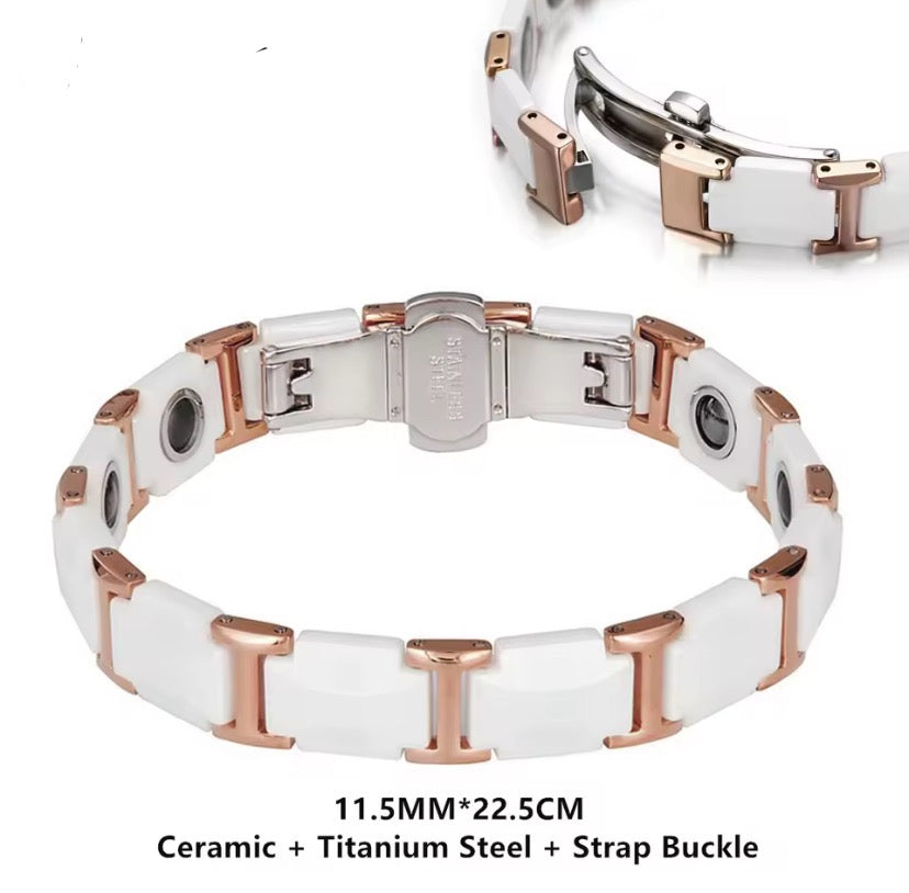 Brothers® Keramische Titanium Armband (wit)